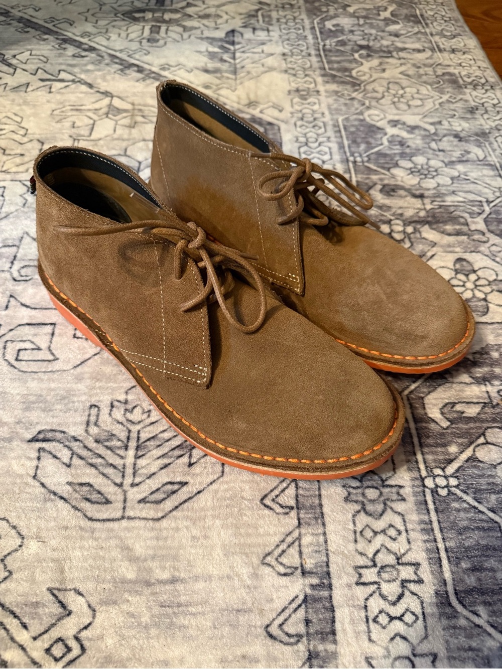 Veldskoen Heritage Bloem Orange Sole Suede Leather Lace Up Chukka M12 W 11